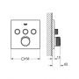 Bateria wannowo-prysznicowa podtynkowa termostatyczna starlight chrome 29126000 Grohe Grohtherm SmartControl zdj.2