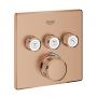 Bateria wannowo-prysznicowa podtynkowa z termostatem brushed warm sunset 29126DL0 Grohe Grohtherm SmartControl zdj.1