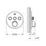 Bateria wannowo-prysznicowa podtynkowa chrom 29146000 Grohe SmartControl zdj.2