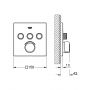 Bateria wannowo-prysznicowa podtynkowa starlight chrome 29149000 Grohe SmartControl zdj.2
