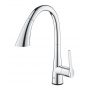 Bateria kuchenna stojąca starlight chrome 30219002 Grohe Zedra zdj.5