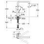 Bateria kuchenna stojąca złoto/stare złoto 30269GL0 Grohe Essence zdj.2