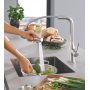 Bateria kuchenna stojąca supersteel 30270DC0 Grohe Essence zdj.4