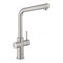 Bateria kuchenna z filtrem stojąca supersteel 31454DC1 Grohe Blue zdj.3