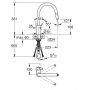 Bateria kuchenna stojąca chrom 31481001 Grohe Eurosmart Cosmopolitan zdj.2