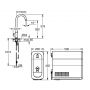Zawór kuchenny stojąca chrom 31498001 Grohe Blue zdj.2