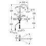 Bateria kuchenna stojąca chrom 31723000 Grohe Blue zdj.2