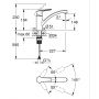 Bateria kuchenna stojąca czarna 324412432 Grohe Start zdj.2