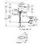Bateria bidetowa stojąca czarna 325602432 Grohe Start zdj.2