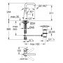 Bateria umywalkowa stojąca hard graphite 32628A01 Grohe Essence zdj.2