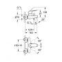 Bateria wannowo-prysznicowa ścienna chrom 32831000 Grohe Eurosmart Cosmopolitan zdj.2