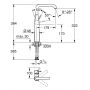 Bateria umywalkowa stojąca starlight chrome 32901001 Grohe Essence New zdj.2