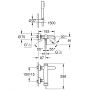 Bateria wannowo-prysznicowa ścienna starlight chrome 33628001 Grohe Essence zdj.2
