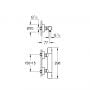 Bateria prysznicowa ścienna z termostatem brushed cool sunrise 34065GN2 Grohe Grohtherm 1000 Cosmopolitan M zdj.2