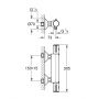 Bateria prysznicowa ścienna termostatyczna starlight chrome 34558000 Grohe Grohtherm 800 zdj.2