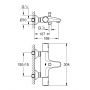 Bateria wannowo-prysznicowa ścienna termostatyczna czarna 345982430 Grohe Precision zdj.2
