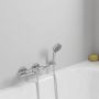 Bateria wannowo-prysznicowa ścienna termostatyczna starlight chrome 34788000 Grohe Precision Feel zdj.6