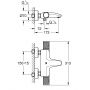 Bateria wannowo-prysznicowa ścienna termostatyczna starlight chrome 34788000 Grohe Precision Feel zdj.2