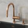 Bateria kuchenna stojąca brushed warm sunset 32321DL2 Grohe Minta zdj.5
