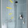 Bateria prysznicowa ścienna termostatyczna starlight chrome 34857000 Grohe Precision Get zdj.5
