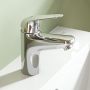 Bateria umywalkowa stojąca starlight chrome 24318001 Grohe Swift zdj.6