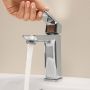 Bateria umywalkowa stojąca chrom 1018330000 Grohe Dice zdj.12
