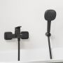 Bateria wannowo-prysznicowa ścienna czarna 1018722430 Grohe Dice zdj.8