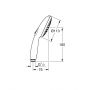 Słuchawka prysznicowa chrom 26031001 Grohe Vitalio Start zdj.2
