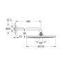 Deszczownica z ramieniem 31x31 cm okrągła brushed hard graphite 26066AL0 Grohe Rainshower zdj.2