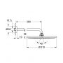 Deszczownica z ramieniem 31x31 cm okrągła brushed warm sunset 26066DL0 Grohe Rainshower zdj.2