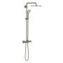 Zestaw prysznicowy ścienny termostatyczny z deszczownicą brushed hard graphite 26075AL0 Grohe Euphoria zdj.1