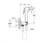 Zestaw prysznicowy ścienny starlight chrome 26358000 Grohe Tempesta zdj.2