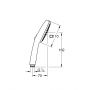 Słuchawka prysznicowa czarna 263972431 Grohe Vitalio Comfort zdj.2