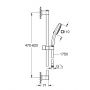 Zestaw prysznicowy ścienny chrom 26398001 Grohe Vitalio Comfort zdj.2