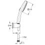Zestaw prysznicowy ścienny czarny 263992431 Grohe Vitalio Comfort zdj.2
