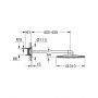 Deszczownica z ramieniem 31x31 cm okrągła 26475GL0 Grohe Rainshower zdj.2