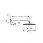 Deszczownica z ramieniem 31x31 cm kwadratowa 26564GN0 Grohe Rainshower zdj.2