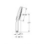 Słuchawka prysznicowa starlight chrome 26574000 Grohe Rainshower zdj.2