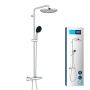 Zestaw prysznicowy ścienny termostatyczny z deszczownicą starlight chrome 26677001 Grohe Vitalio Start System zdj.8