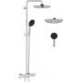 Zestaw prysznicowy ścienny termostatyczny z deszczownicą starlight chrome 26677001 Grohe Vitalio Start System zdj.9