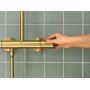 Zestaw prysznicowy ścienny termostatyczny z deszczownicą brushed cool sunrise 26677GN1 Grohe Vitalio Start Shower System zdj.5