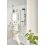 Zestaw prysznicowy ścienny z deszczownicą czarny 266982431 Grohe Vitalio Comfort zdj.6