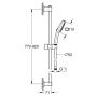 Zestaw prysznicowy ścienny czarny 269302431 Grohe Vitalio Comfort zdj.2