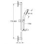 Zestaw prysznicowy ścienny chrom 26955001 Grohe Vitalio Start zdj.2