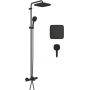Zestaw wannowo-prysznicowy ścienny termostatyczny z deszczownicą czarny 269842431 Grohe Vitalio Comfort zdj.5