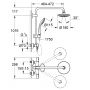 Zestaw prysznicowy ścienny termostatyczny z deszczownicą starlight chrome 27296001 Grohe Euphoria zdj.2