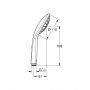 Słuchawka prysznicowa starlight chrome 27316000 Grohe Vitalio Joy zdj.2