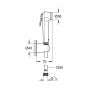 Zestaw słuchawki bidetowej ścienny brushed cool sunrise 27513GN1 Grohe Tempesta zdj.2