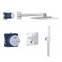 Zestaw prysznicowy podtynkowy termostatyczny z deszczownicą starlight chrome 34712000 Grohe SmartControl zdj.1