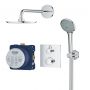 Zestaw prysznicowy podtynkowy termostatyczny z deszczownicą starlight chrome 34734000 Grohe Grohtherm zdj.1
